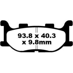 Plaquettes de frein EBC métal fritté SFA-HH Series