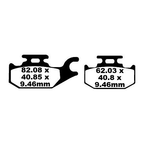 Plaquettes de frein EBC métal fritté SFA-HH Series