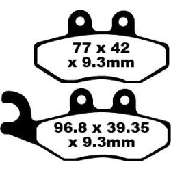 Plaquettes de frein EBC métal fritté SFA-HH Series