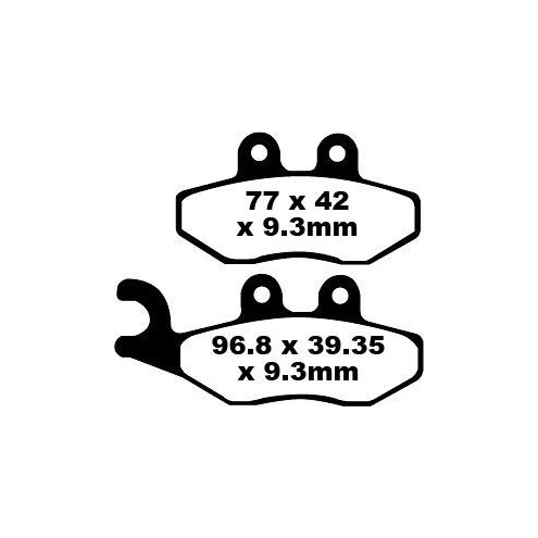 Plaquettes de frein EBC métal fritté SFA-HH Series