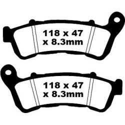 Plaquettes de frein EBC métal fritté SFA-HH Series