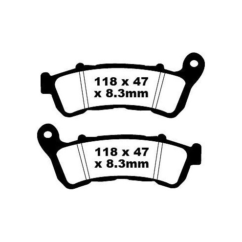 Plaquettes de frein EBC métal fritté SFA-HH Series