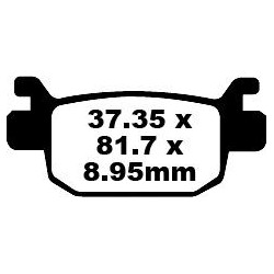 Plaquettes de frein EBC métal fritté SFA-HH Series