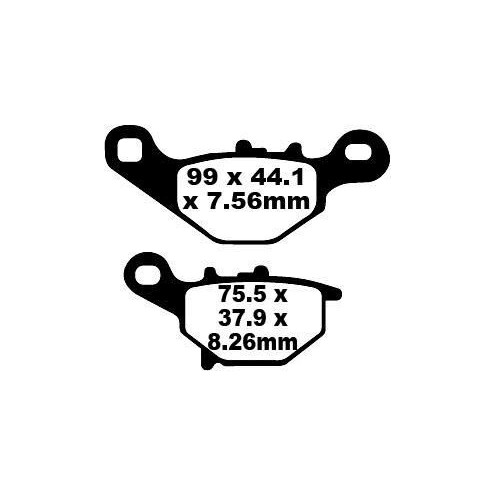 Plaquettes de frein EBC métal fritté SFA-HH Series