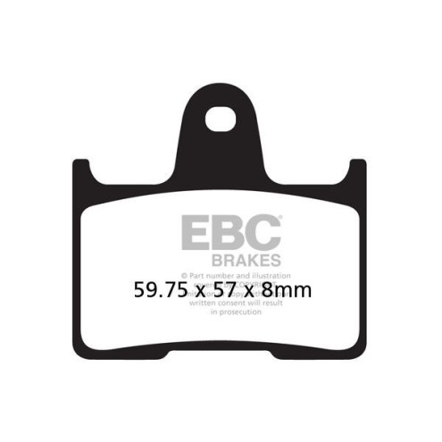 Plaquettes de frein EBC semi-fritté FA-V Series