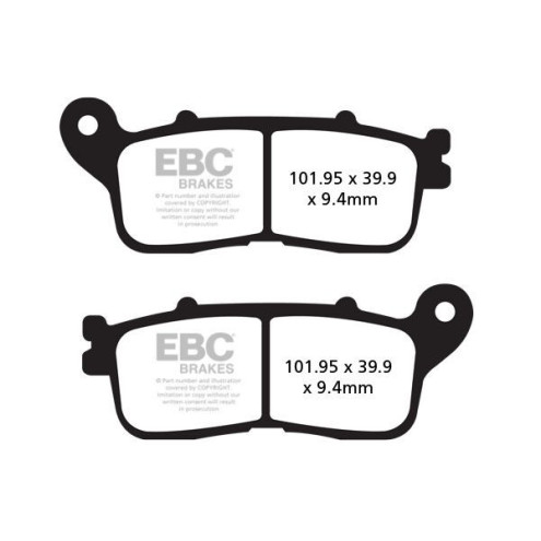 Plaquettes de frein EBC métal fritté FA-HH Series