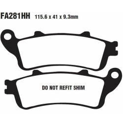 Plaquettes de frein EBC métal fritté SFA-HH Series