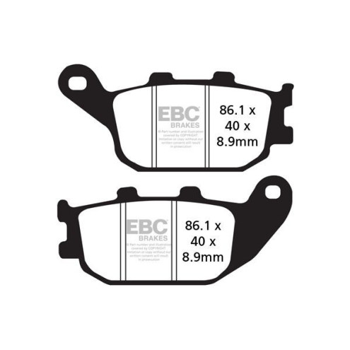 Plaquettes de frein EBC métal fritté SFA-HH Series