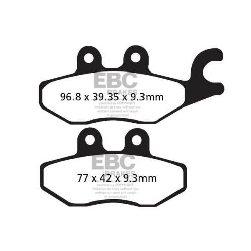 Plaquettes de frein EBC métal fritté SFA-HH Series