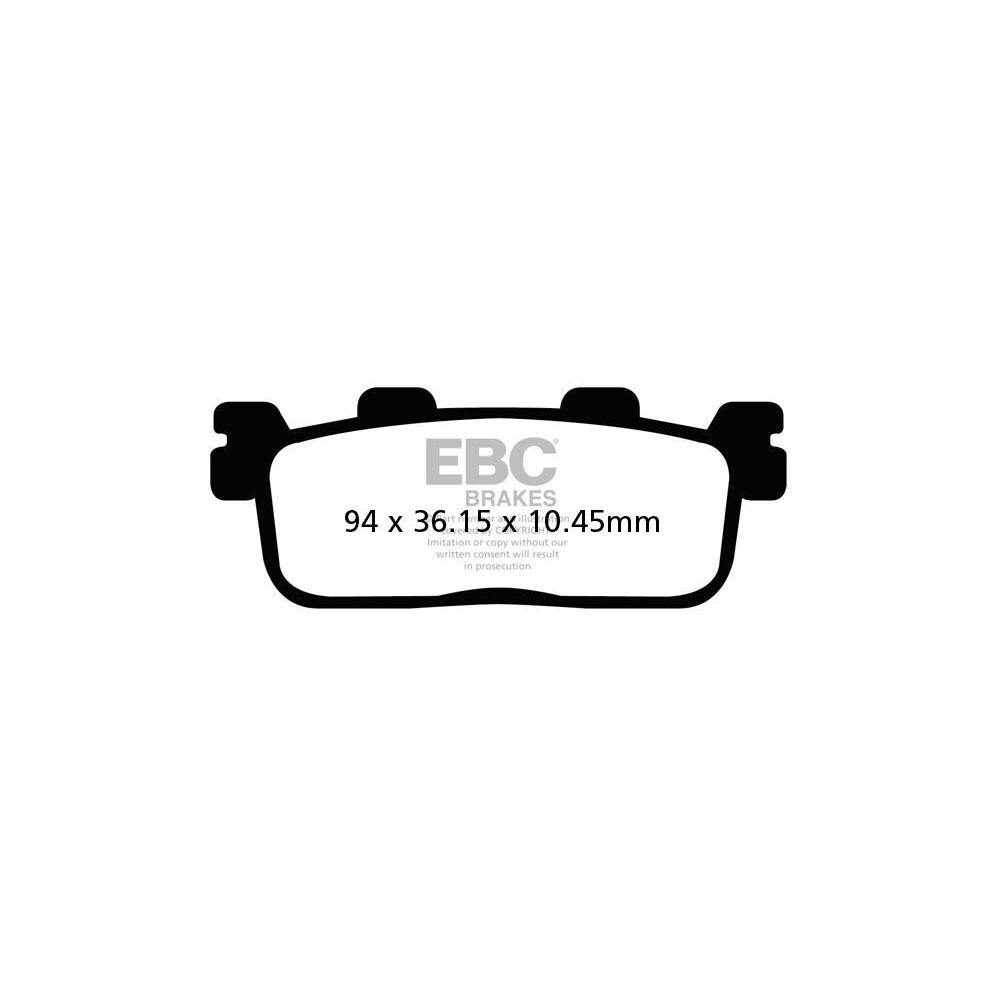 Plaquettes de frein EBC métal fritté SFA-HH Series