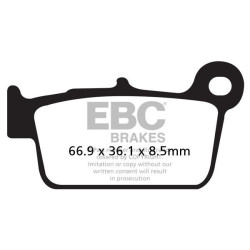 Plaquettes de frein EBC métal fritté Off-Road R Series