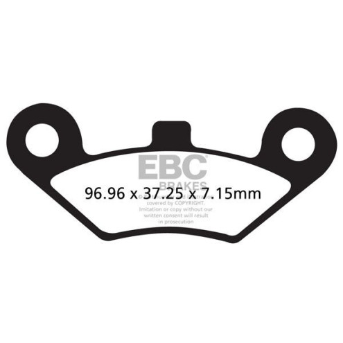 Plaquettes de frein EBC métal fritté Off-Road R Series