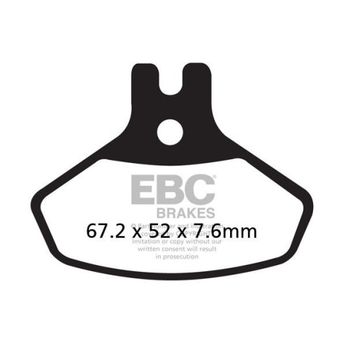 Plaquettes de frein EBC métal fritté Off-Road R Series