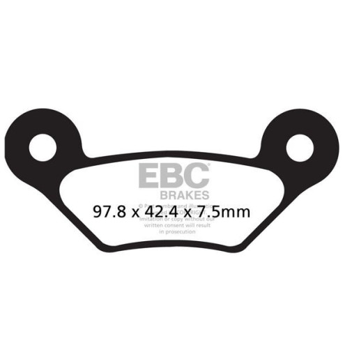 Plaquettes de frein EBC métal fritté Off-Road R Series