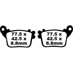 Plaquettes de frein EBC organique FA series