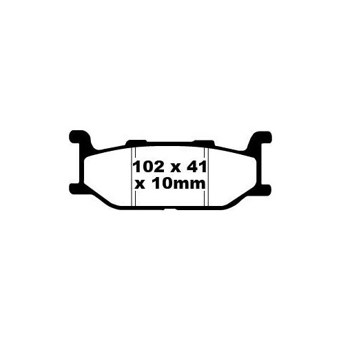 Plaquettes de frein EBC organique SFA series