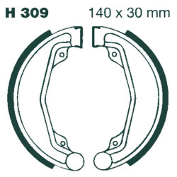 Machoire de frein organique carbone standard EBC Brakes