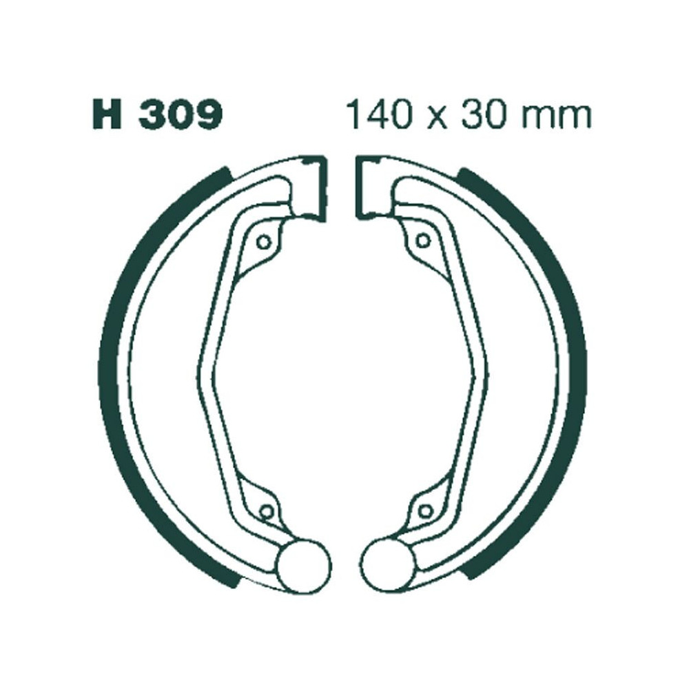 Machoire de frein organique carbone standard EBC Brakes