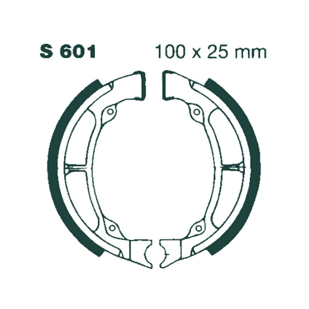 Machoire de frein organique carbone standard EBC Brakes