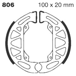 Machoire de frein organique carbone standard EBC Brakes