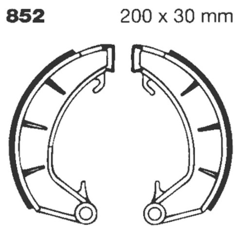 Machoire de frein organique carbone standard EBC Brakes