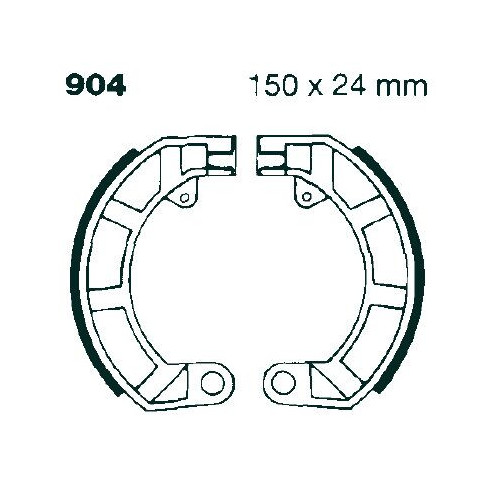 Machoire de frein organique carbone standard EBC Brakes