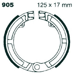 Machoire de frein organique carbone standard EBC Brakes