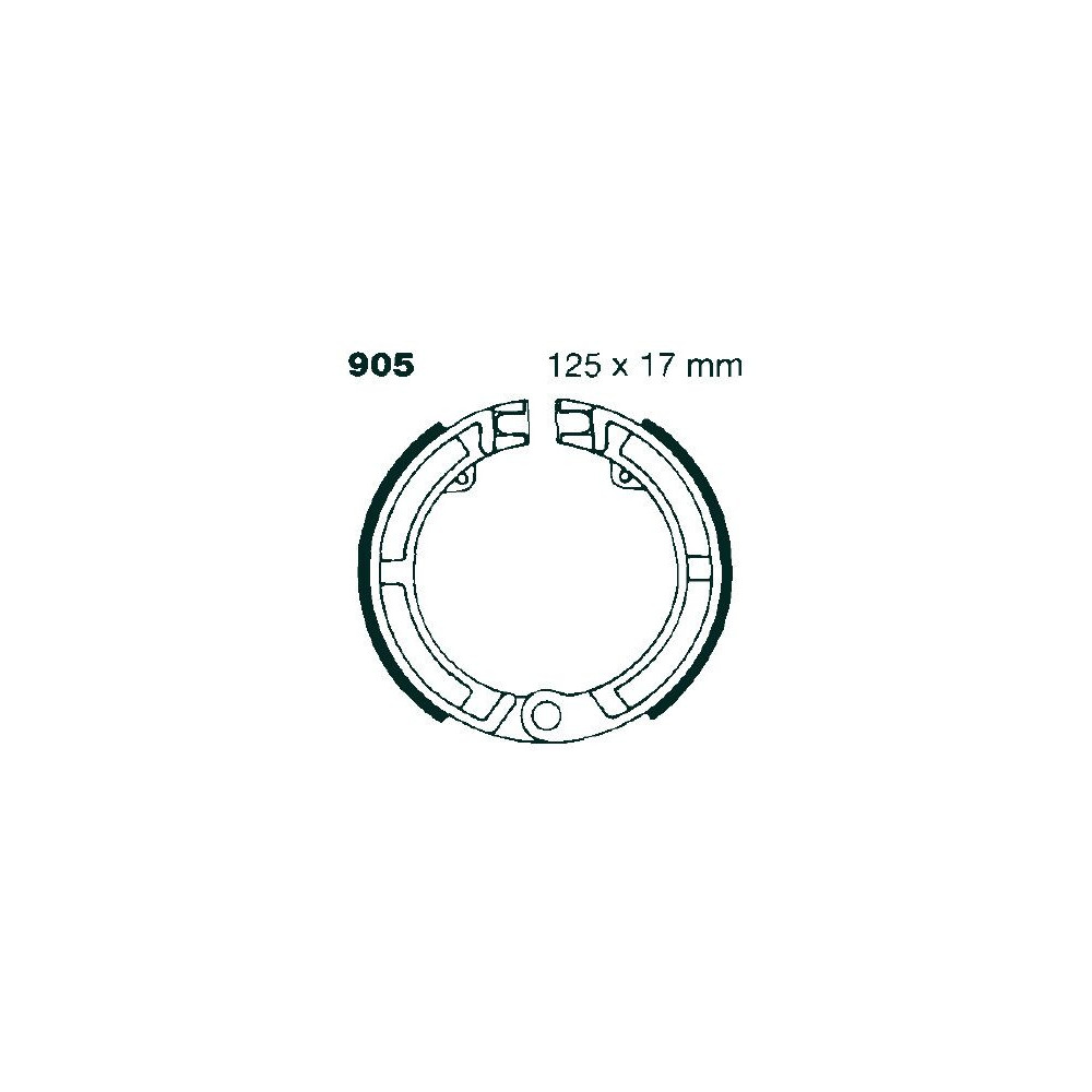 Machoire de frein organique carbone standard EBC Brakes