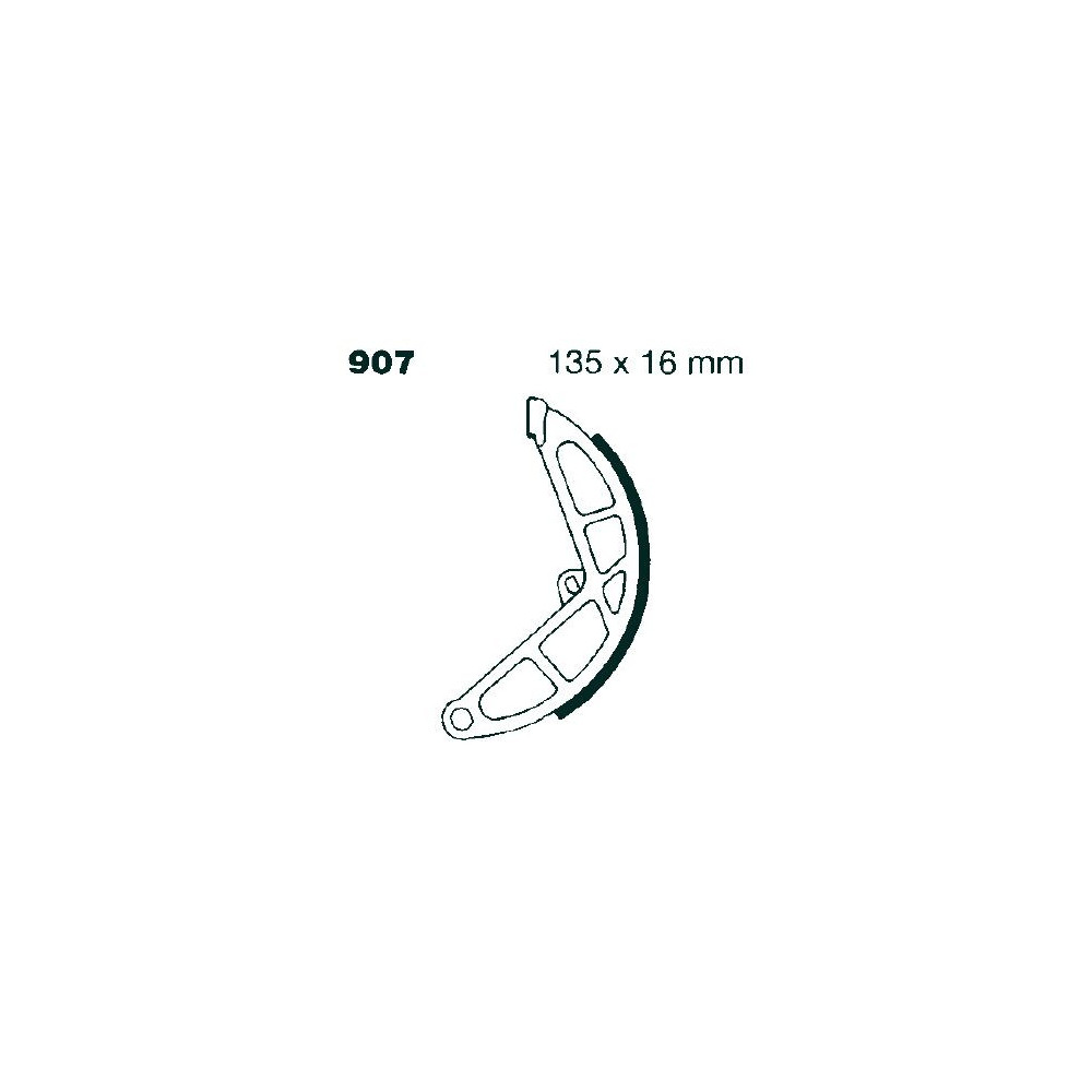 Machoire de frein organique carbone standard EBC Brakes