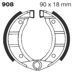 Machoire de frein organique carbone standard EBC Brakes