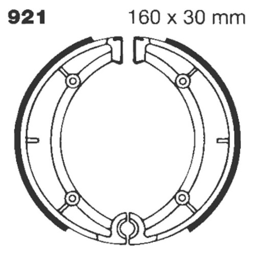 Machoire de frein organique carbone standard EBC Brakes