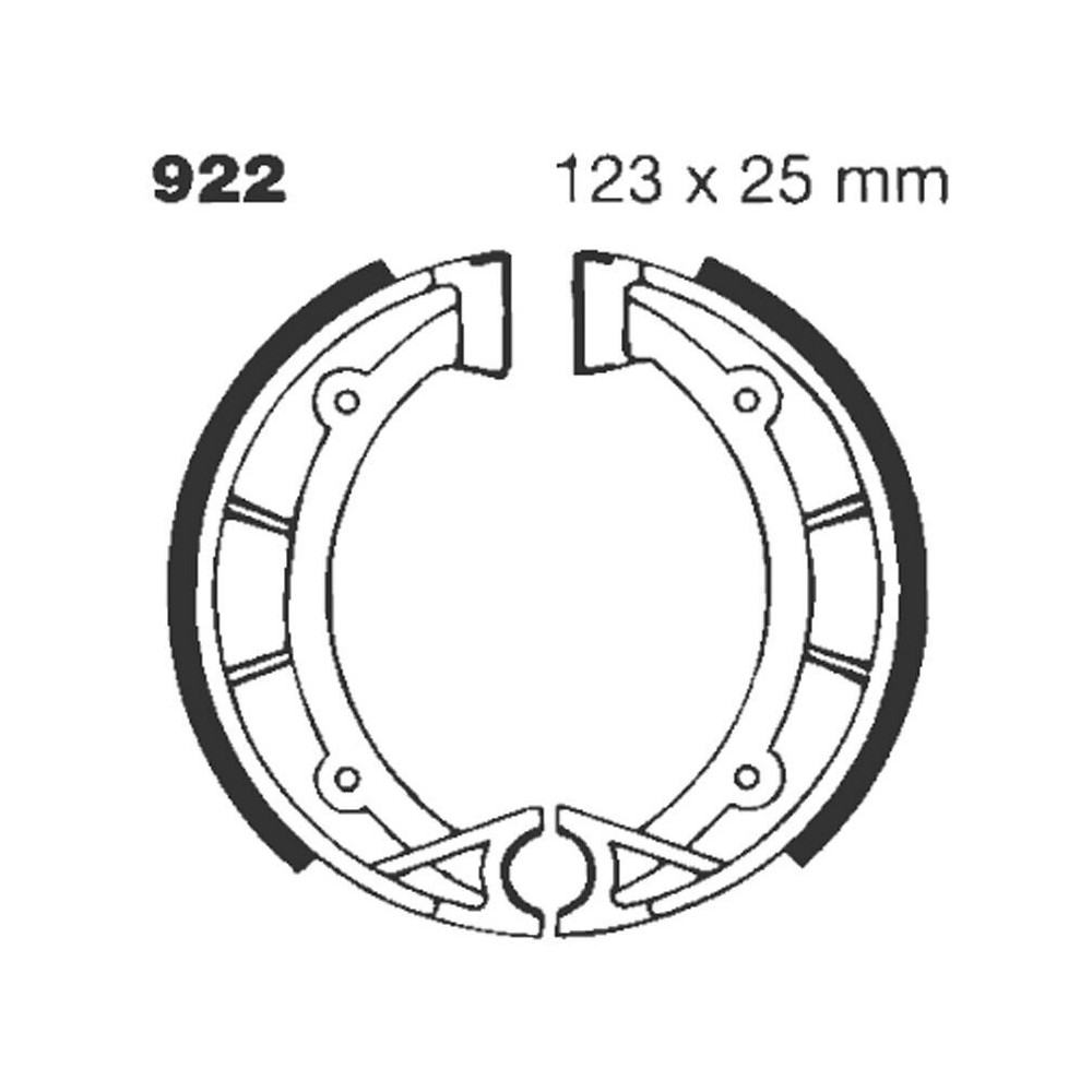 Machoire de frein organique carbone standard EBC Brakes