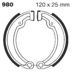 Machoire de frein organique carbone standard EBC Brakes