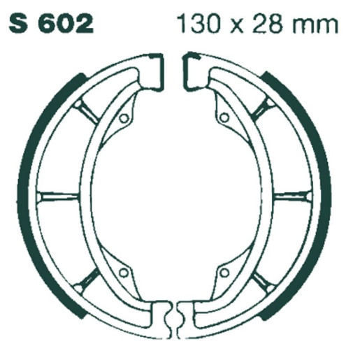 Machoire de frein organique rainuré EBC Brakes