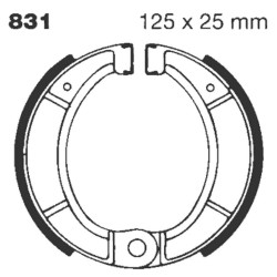 Machoire de frein organique rainuré EBC Brakes