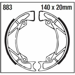 Machoire de frein organique carbone standard EBC Brakes