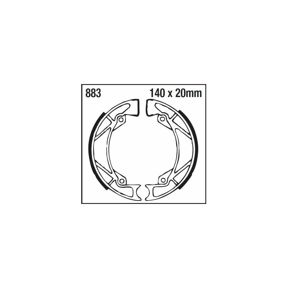 Machoire de frein organique carbone standard EBC Brakes