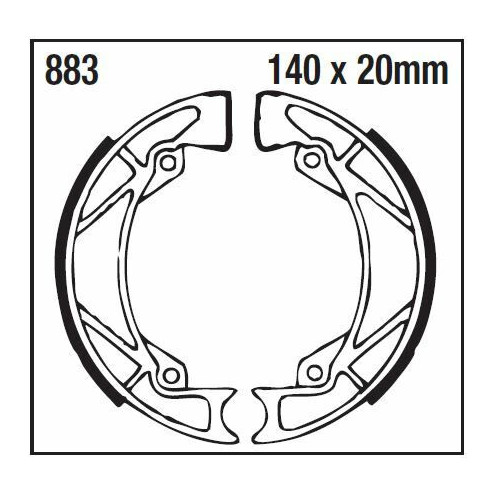 Machoire de frein organique carbone standard EBC Brakes