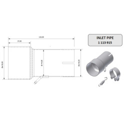 Tube de raccordement MIVV 55  44 mm