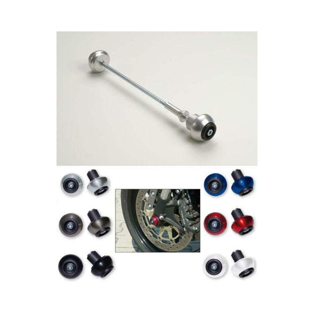 KIT FIXATION CRASH BALL ARRIERE POUR BUELL XB9 ET XB12 2002-05 TITANE Lsl 1 - AVSmoto Racing Parts 