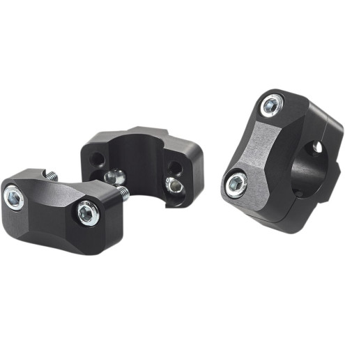 Supports noir pour guidon 28,6mm adapatble sur pontet 22mm