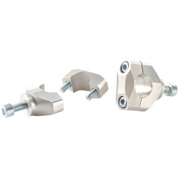 Supports argent pour guidon 28,6mm adaptable fixation une vis 35mm