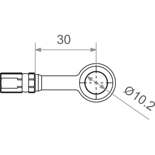 Raccord durite Banjo M10 titane