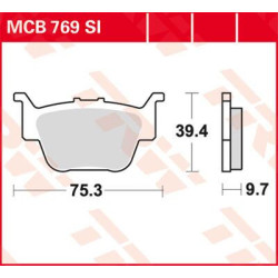 Plaquettes de frein métal fritté Offroad TRW série SI