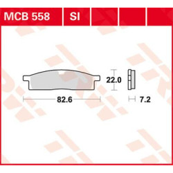 Plaquettes de frein métal fritté Offroad TRW série SI