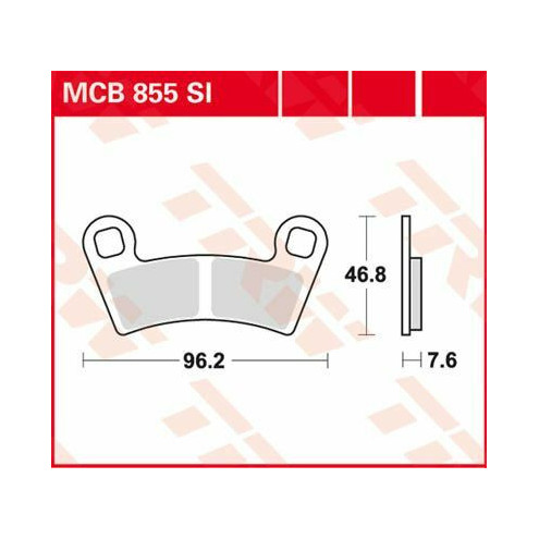 Plaquettes de frein métal fritté Offroad TRW série SI