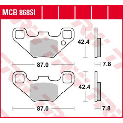 Plaquettes de frein métal fritté Offroad TRW série SI