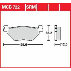 Plaquettes de frein métal fritté Scooter TRW série SR