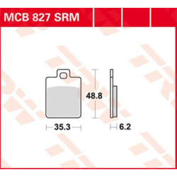 Plaquettes de frein métal fritté Scooter TRW série SR