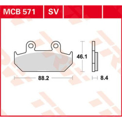 Plaquettes de frein métal fritté Sinter Performance TRW série SV